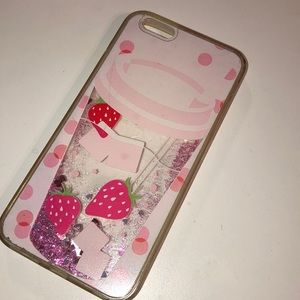 iPhone 6 phone case glitter on the inside